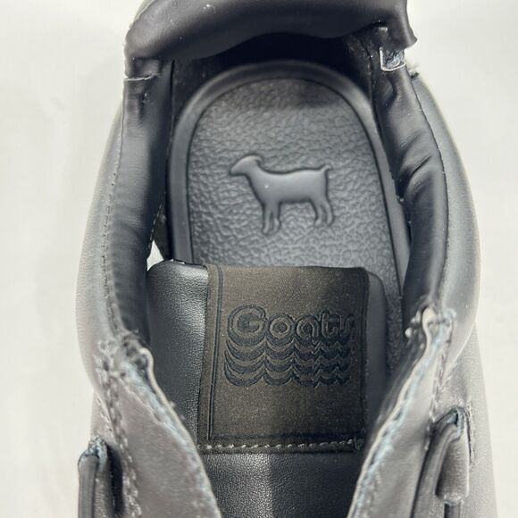 GOATS BLACK LEATHER BIG KIDS LEATHER SNEACKERS SIZE 3 - Picture 12 of 12
